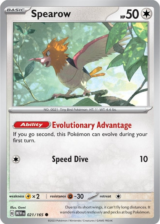 Image for Spearow (021/165) - Pokemon
