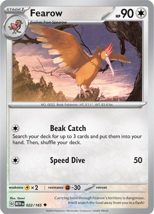 Image for Fearow (022/165) - Pokemon