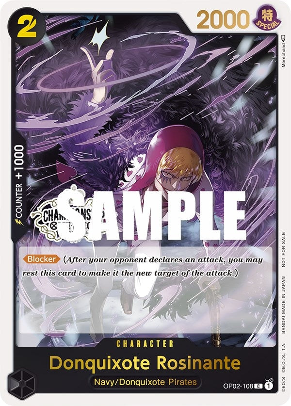 Image for Donquixote Rosinante (Store Championship Participation Pack) (OP02-108) - One Piece Card Game