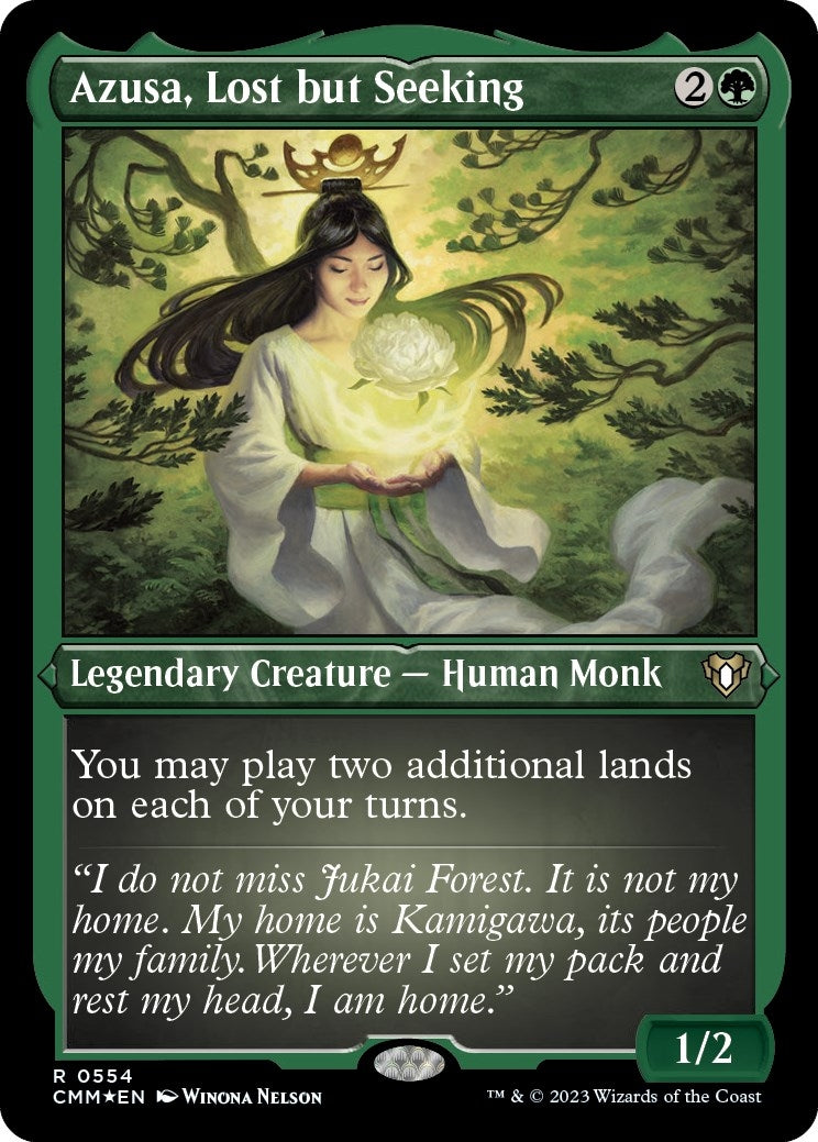 Image for Azusa, Lost but Seeking (Foil Etched) (554) - Magic: The Gathering