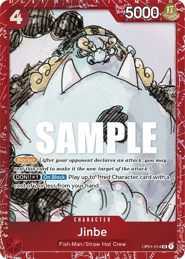 Image for Jinbe (Premium Card Collection -ONE PIECE FILM RED Edition-) (OP01-014) - One Piece Card Game