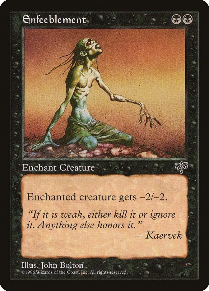 Image for Enfeeblement - Magic: The Gathering