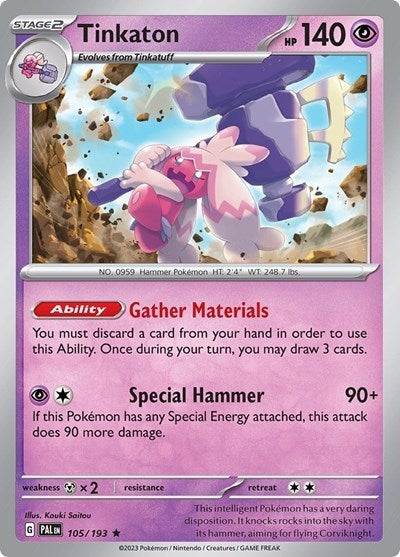 Image for Tinkaton (105/193) - Pokemon