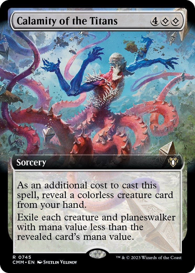 Image for Calamity of the Titans (Extended Art) (745) - Magic: The Gathering