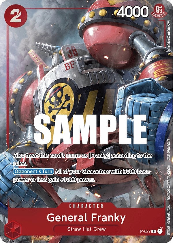 Image for General Franky (Event Pack Vol. 2) (P-027) - One Piece Card Game