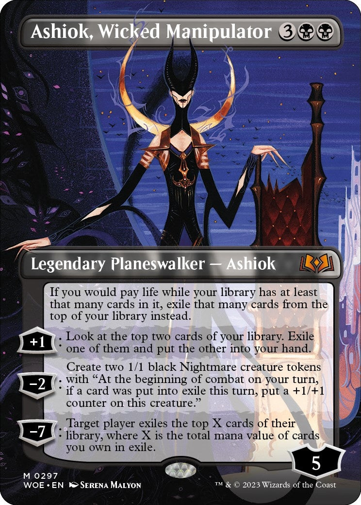 Image for Ashiok, Wicked Manipulator (Borderless) (297) - Magic: The Gathering