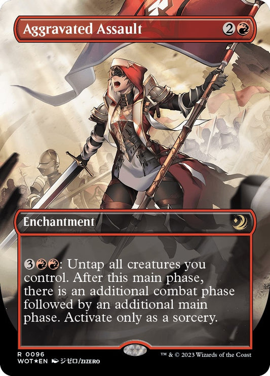 Aggravated Assault (Anime Borderless) (Confetti Foil) (96)