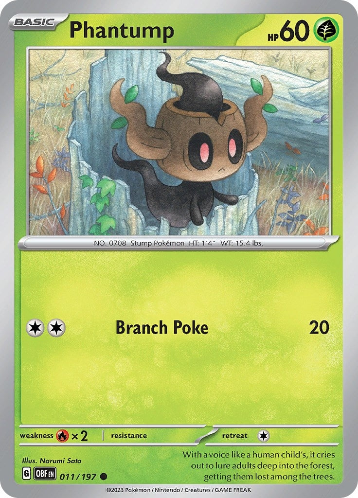 Image for Phantump (011/197) - Pokemon