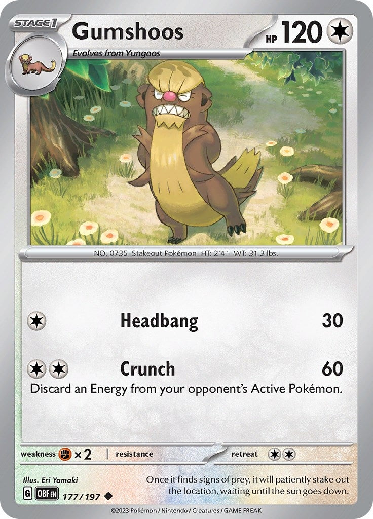 Image for Gumshoos (177/197) - Pokemon