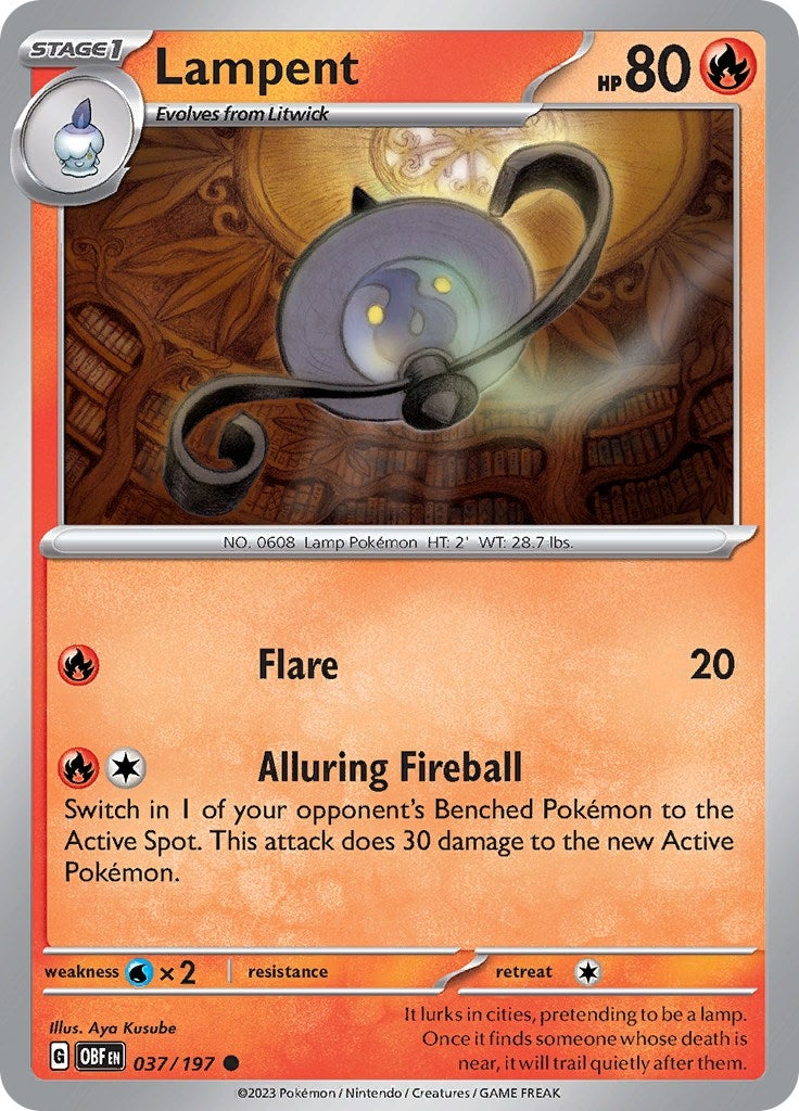 Image for Lampent (037/197) - Pokemon