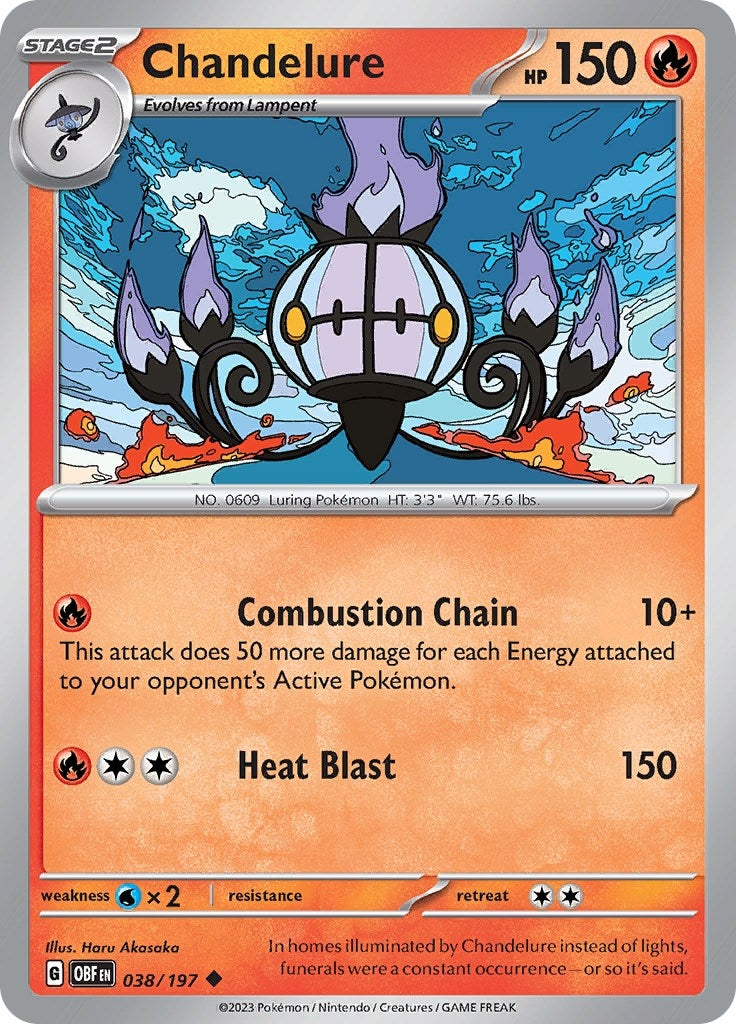 Image for Chandelure (038/197) - Pokemon