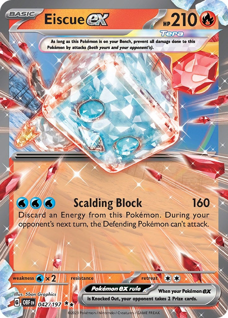 Image for Eiscue ex (042/197) - Pokemon