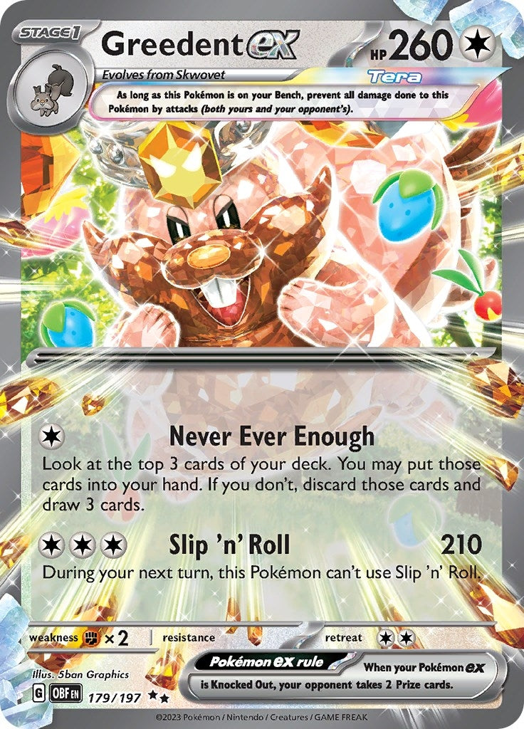 Image for Greedent ex (179/197) - Pokemon