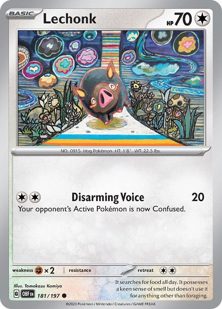 Image for Lechonk (181/197) - Pokemon