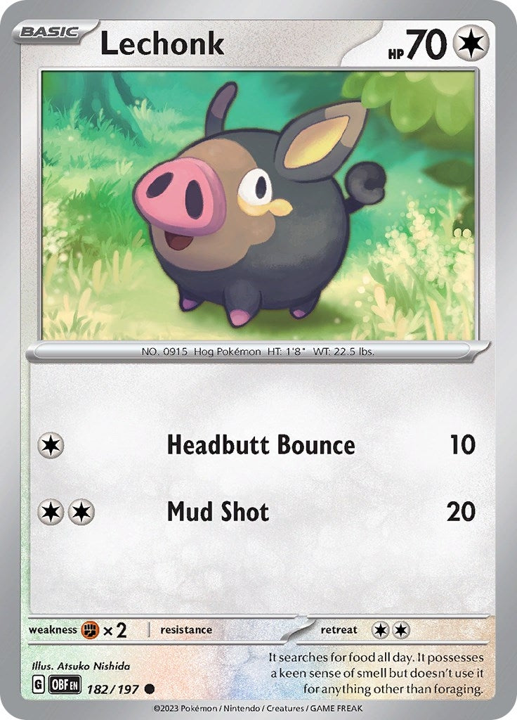 Image for Lechonk (182/197) - Pokemon