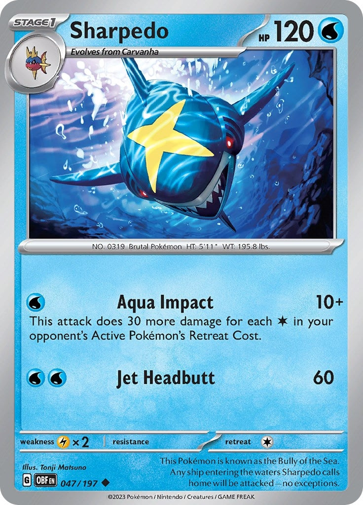 Image for Sharpedo (047/197) - Pokemon