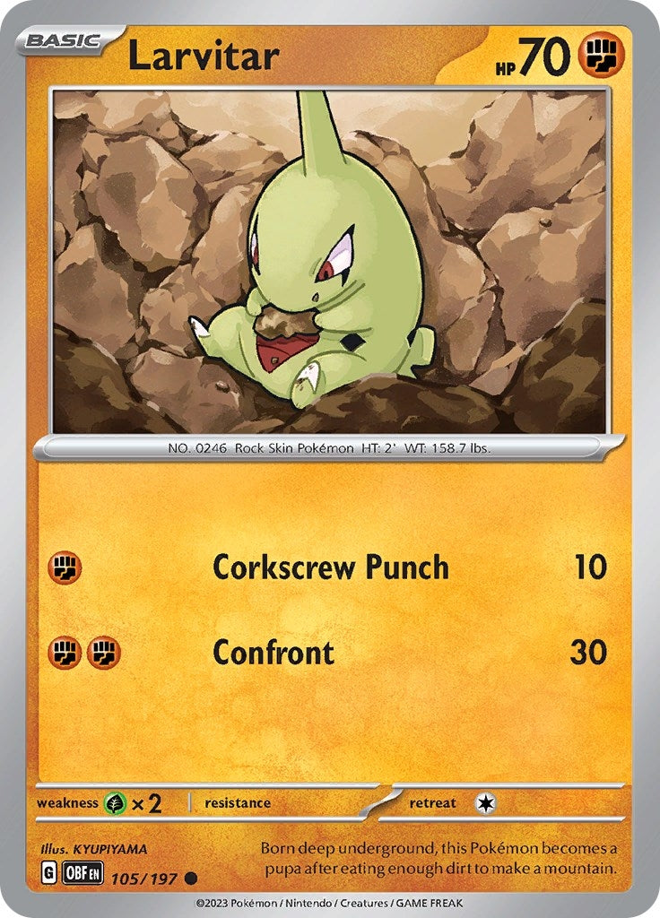 Image for Larvitar (105/197) - Pokemon