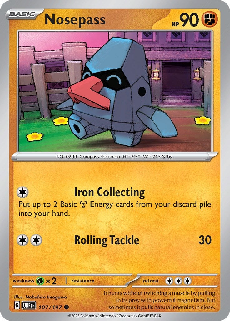 Image for Nosepass (107/197) - Pokemon