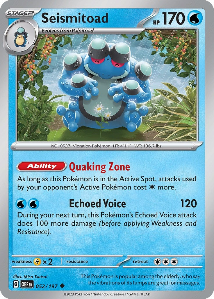Image for Seismitoad (052/197) - Pokemon
