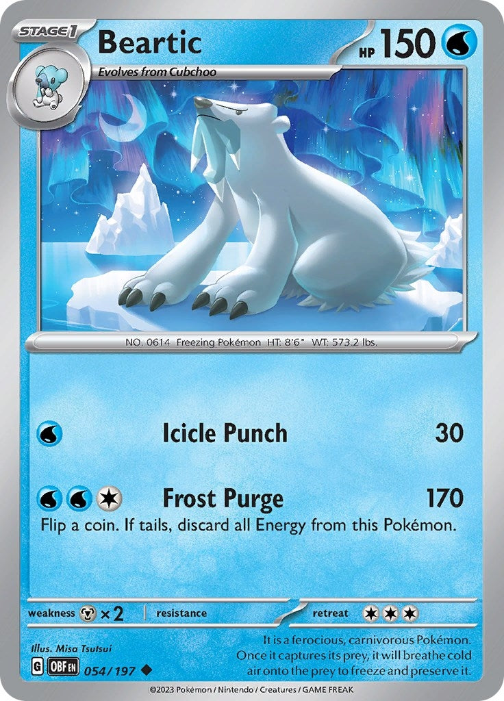 Image for Beartic (054/197) - Pokemon