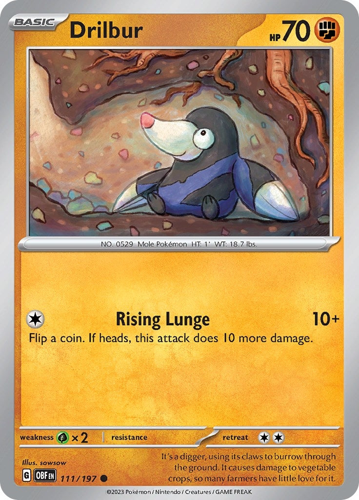 Image for Drilbur (111/197) - Pokemon
