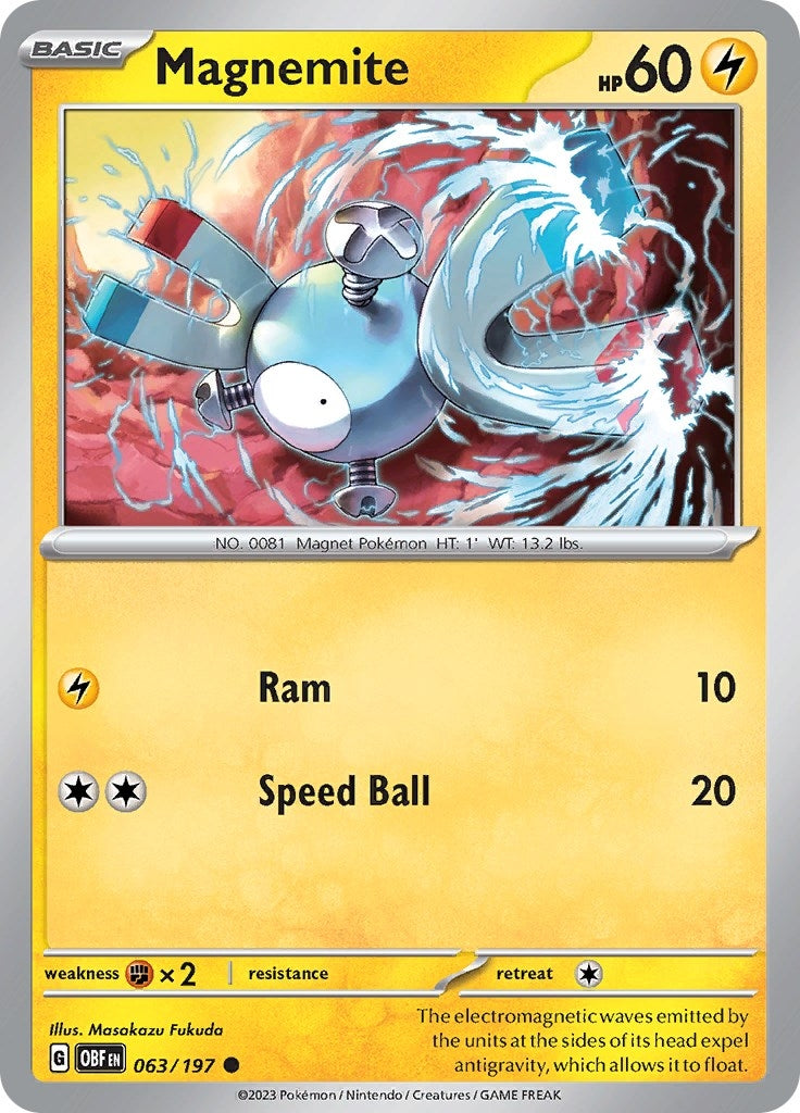 Image for Magnemite (063/197) - Pokemon
