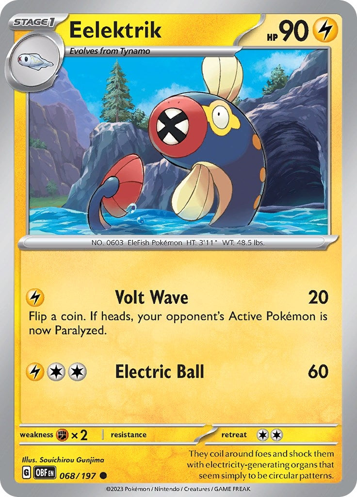 Image for Eelektrik (068/197) - Pokemon
