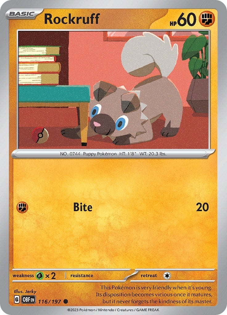 Image for Rockruff (116/197) - Pokemon