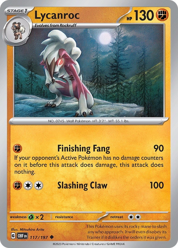 Image for Lycanroc (117/197) - Pokemon