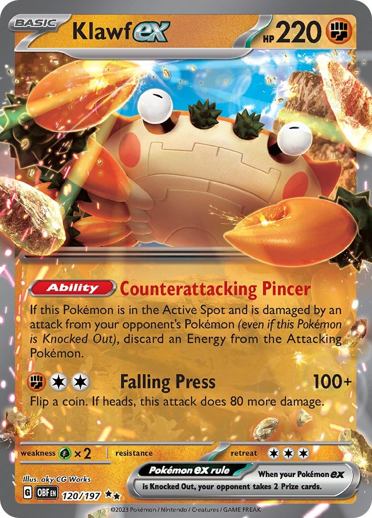Image for Klawf ex (120/197) - Pokemon