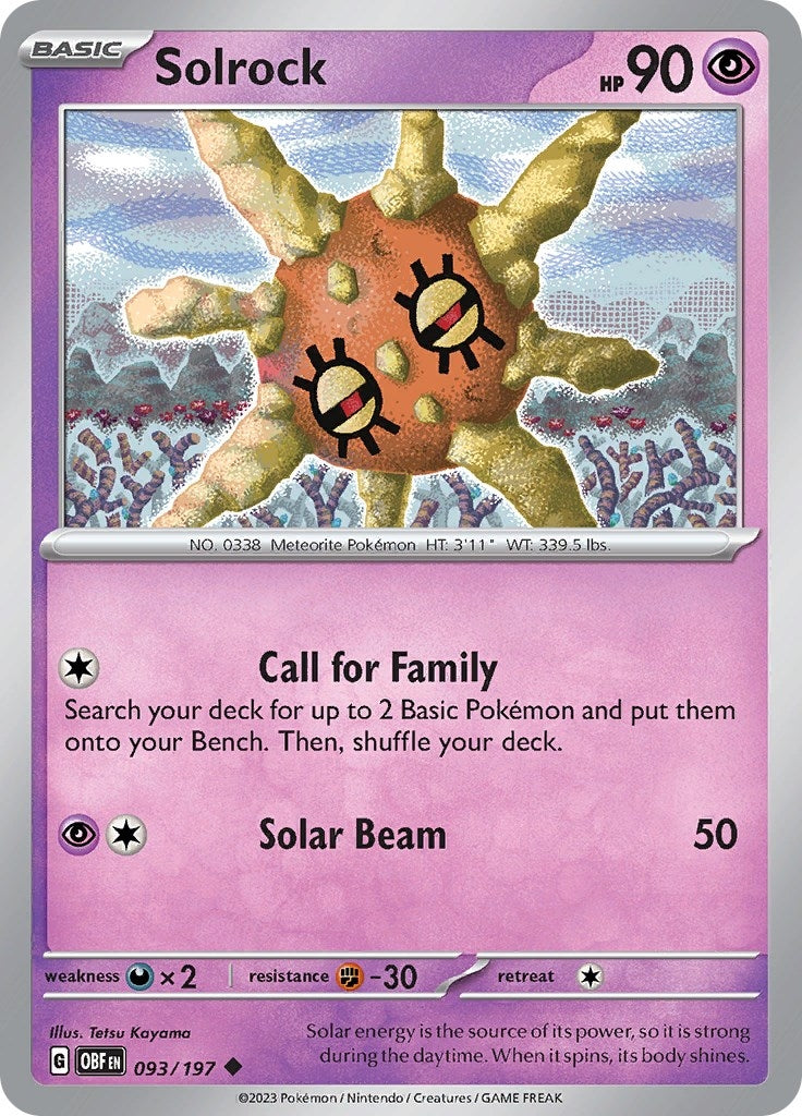 Image for Solrock (093/197) - Pokemon