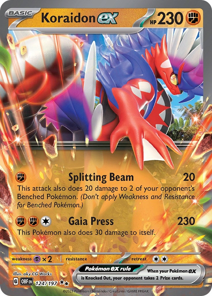Image for Koraidon ex (124/197) - Pokemon