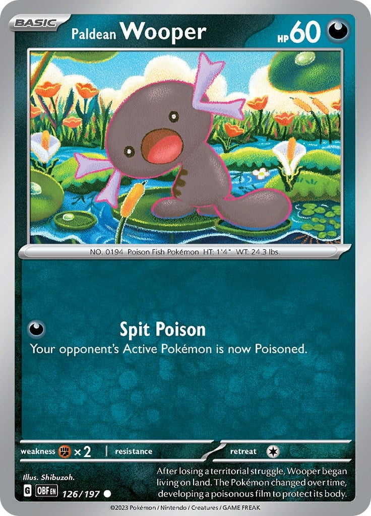 Image for Paldean Wooper (126/197) - Pokemon