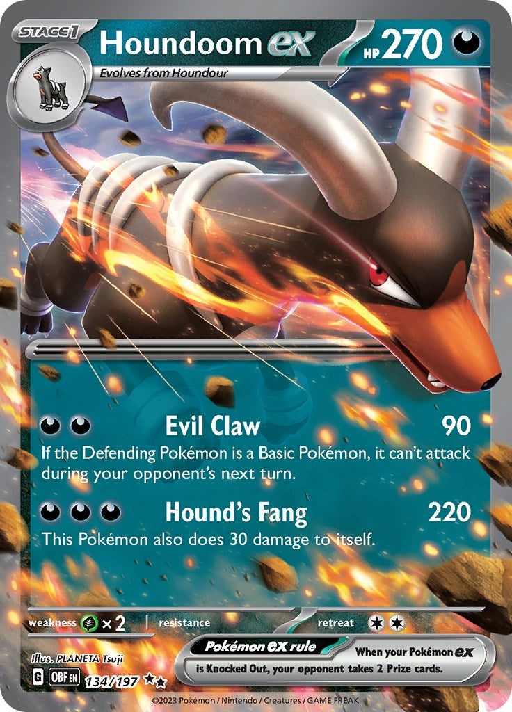 Image for Houndoom ex (134/197) - Pokemon