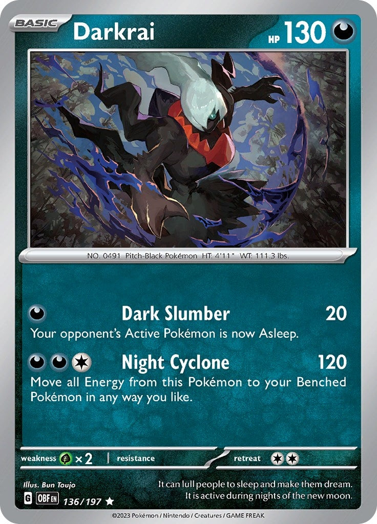 Image for Darkrai (136/197) - Pokemon