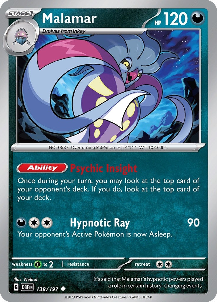 Image for Malamar (138/197) - Pokemon