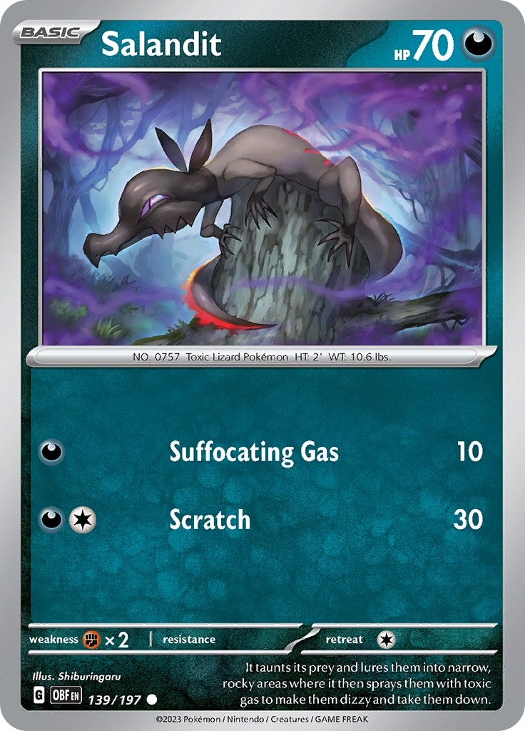Image for Salandit (139/197) - Pokemon