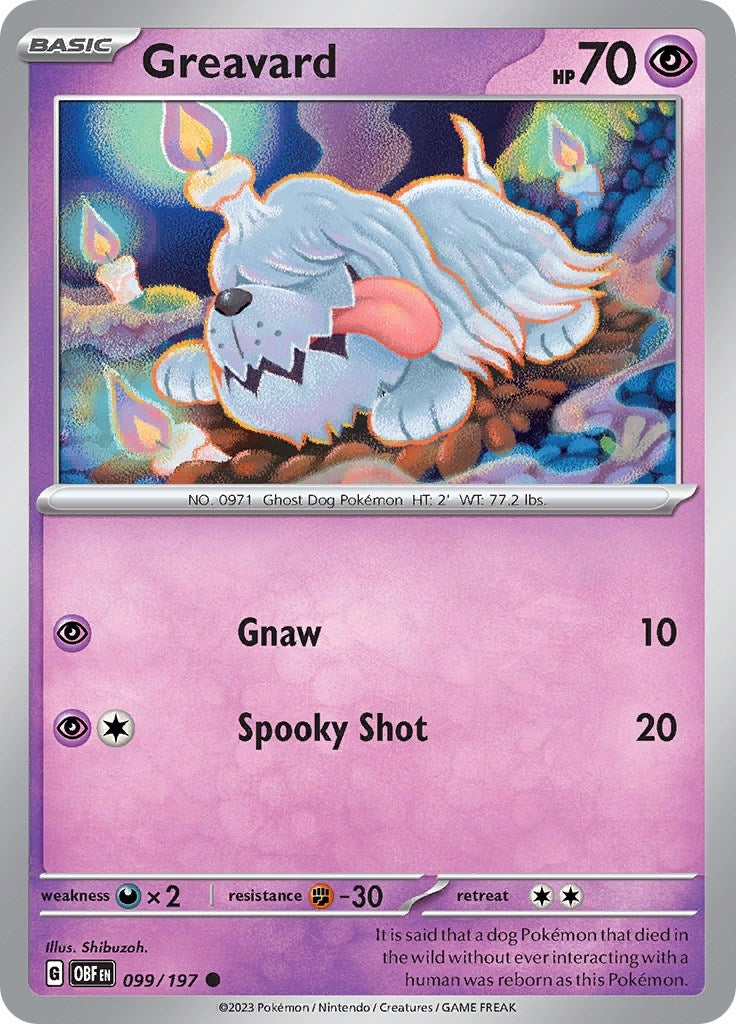 Image for Greavard (099/197) - Pokemon