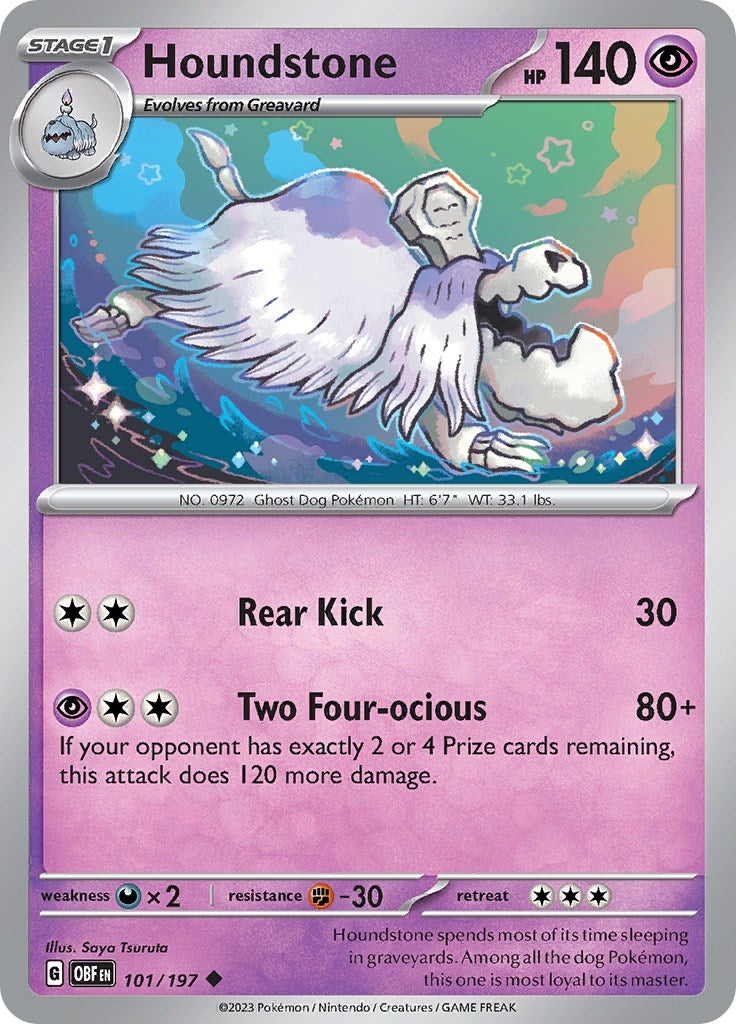 Image for Houndstone (101/197) - Pokemon