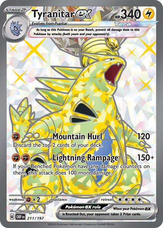 Image for Tyranitar ex (211/197) - Pokemon