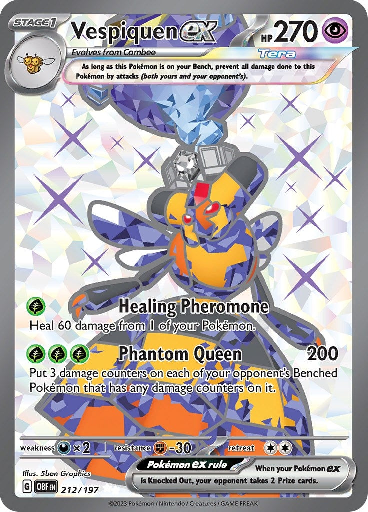 Image for Vespiquen ex (212/197) - Pokemon
