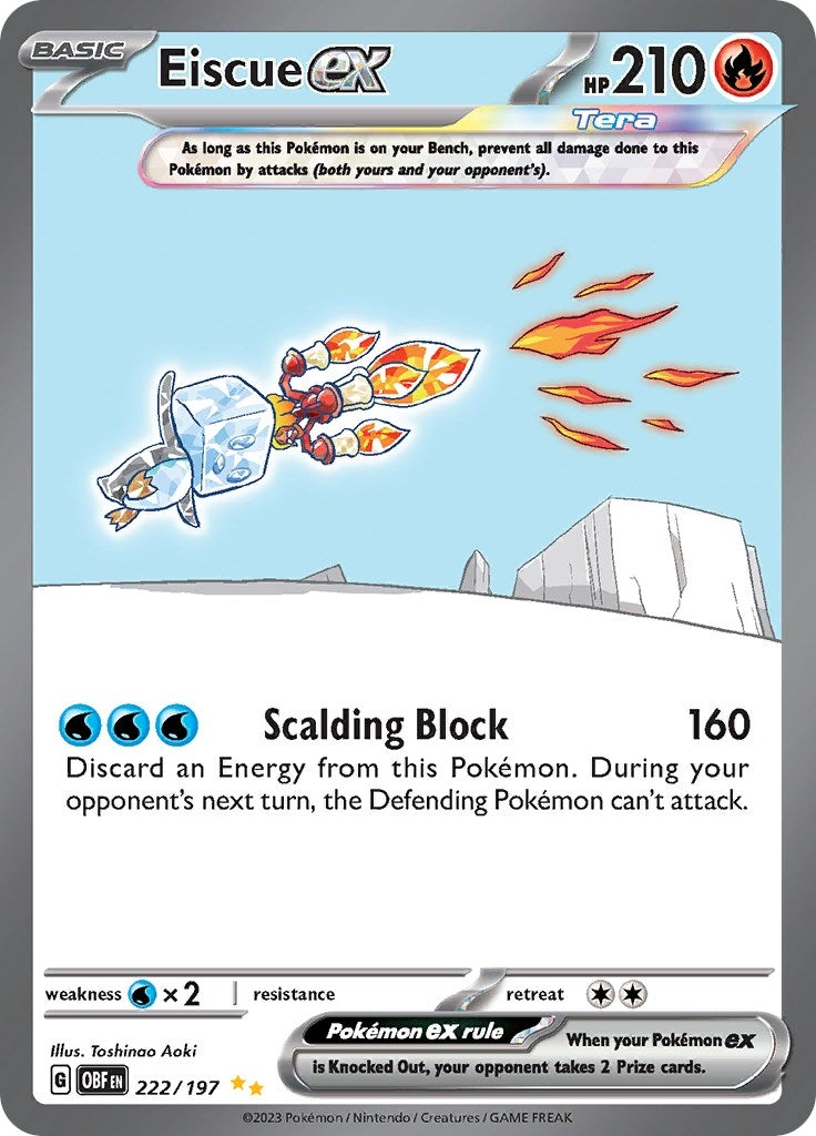 Image for Eiscue ex (222/197) - Pokemon
