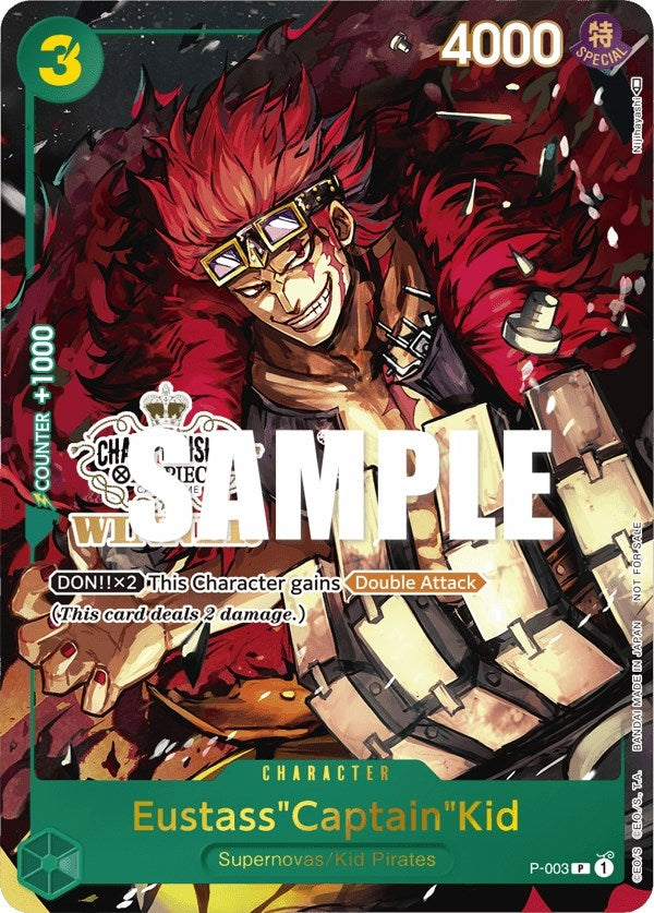 Image for Eustass"Captain"Kid (Store Championship Vol. 2 Winner) (P-003) - One Piece Card Game