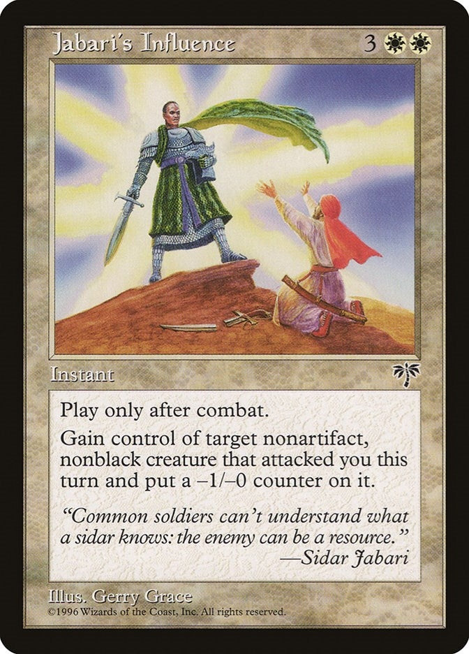 Image for Jabari's Influence - Magic: The Gathering