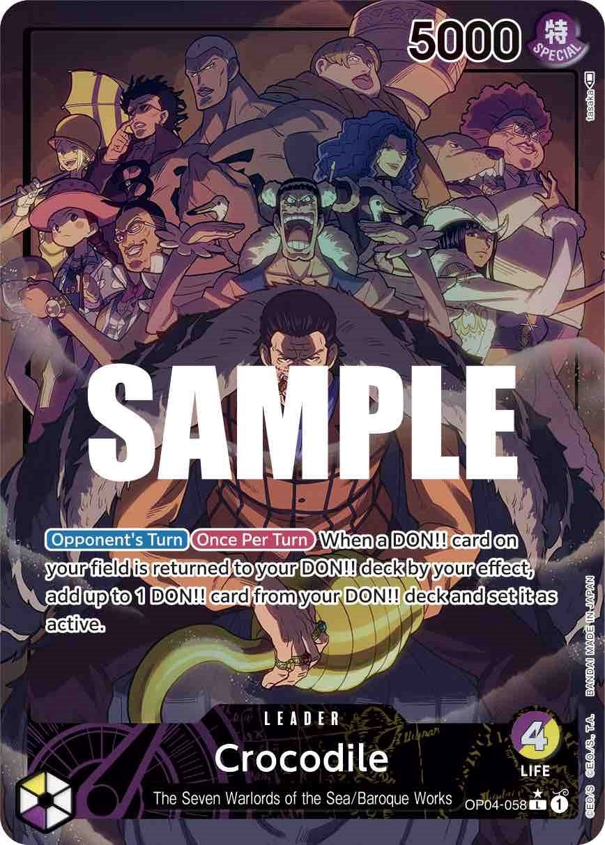 Image for Crocodile (058) (Alternate Art) (OP04-058) - One Piece Card Game
