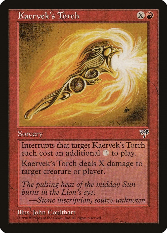 Image for Kaervek's Torch - Magic: The Gathering