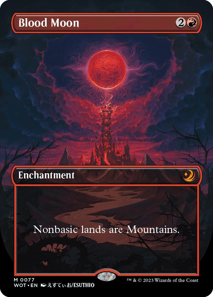 Image for Blood Moon (Anime Borderless) (77) - Magic: The Gathering