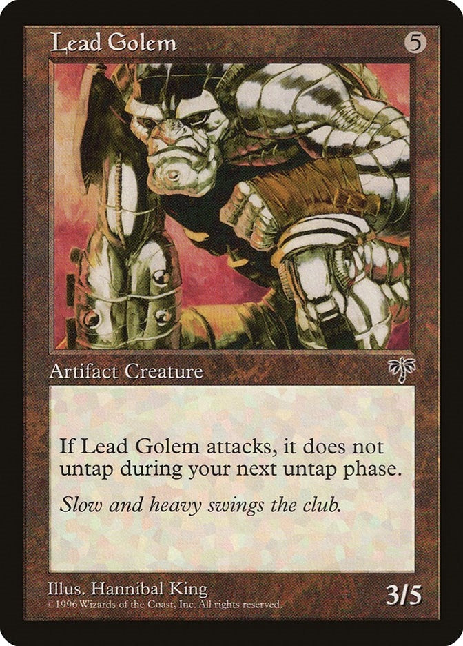 Image for Lead Golem - Magic: The Gathering
