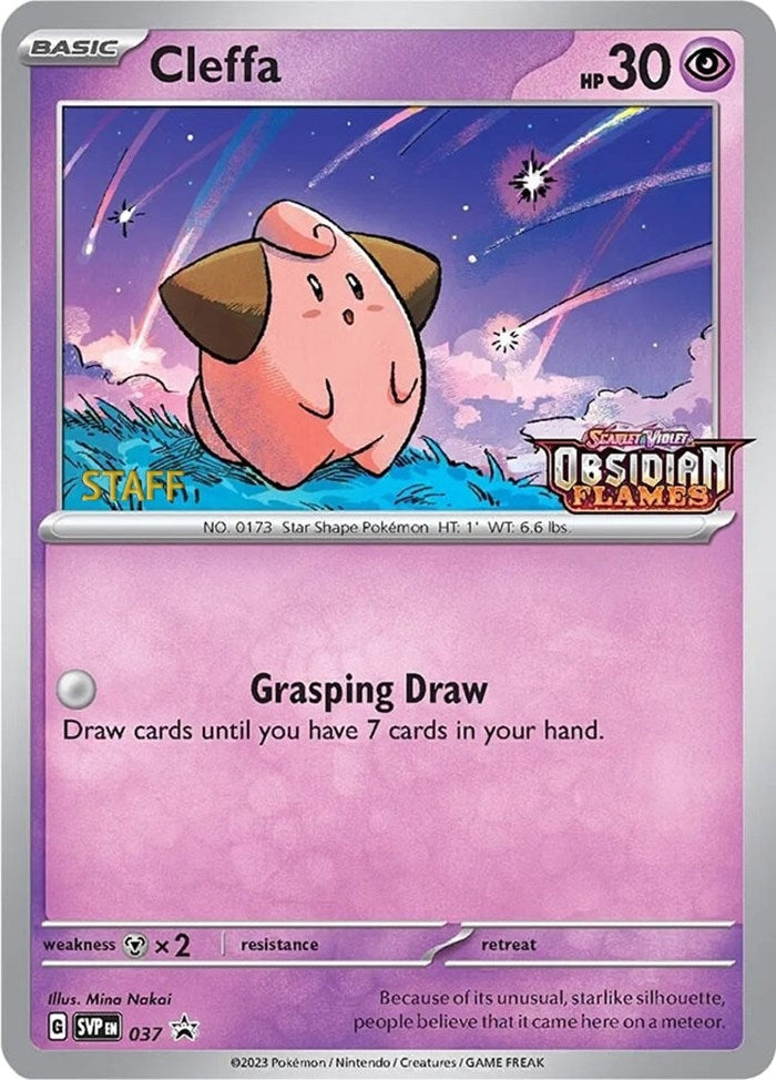 Image for Cleffa - 037 (Prerelease) [Staff] (037) - Pokemon