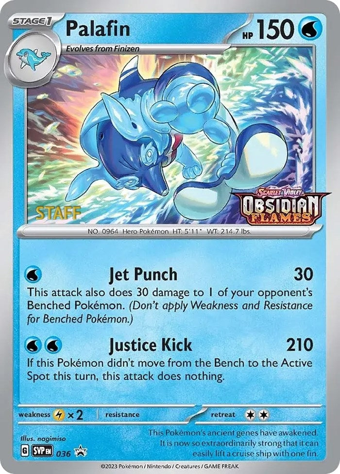 Image for Palafin - 036 (Prerelease) [Staff] (036) - Pokemon